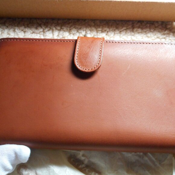 Vintage Coach Large Continental Clutch wallet, NIB in British Tan, 4827 - Picture 4 of 14